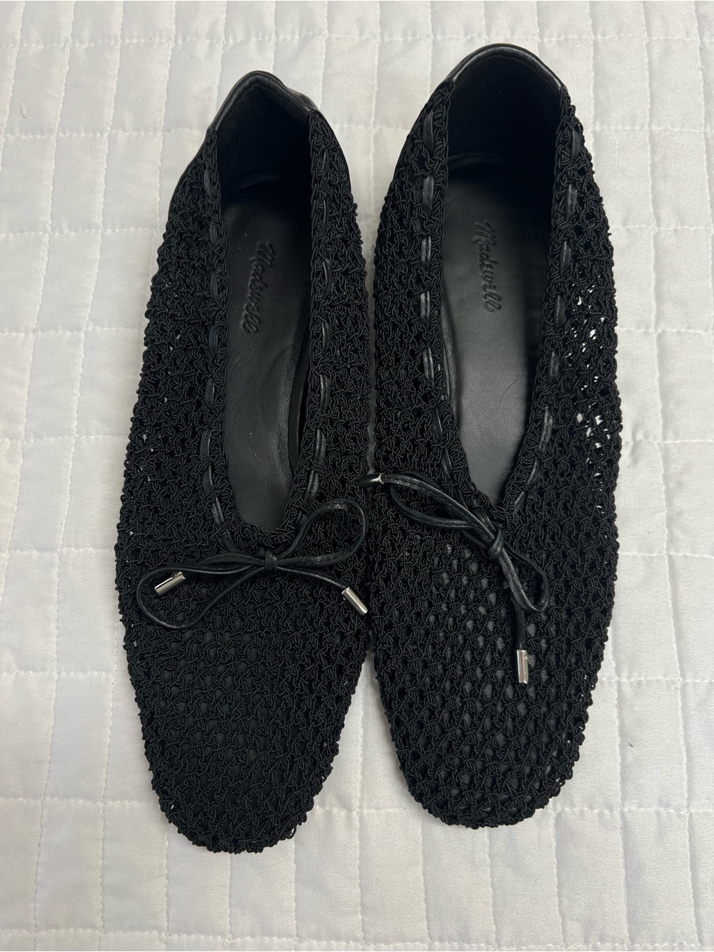 Madewell The Mylie Ballet Flat in True Black Size 9 NWOB - Picture 8 of 10